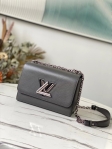 Louis Vuitton Twist MM Epi Leather Etain Metallic Gray - Women - Handbags M56530