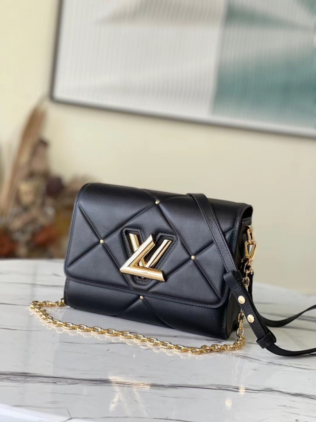 Louis Vuitton Twist MM High End Leathers Black - Women - Handbags M59029