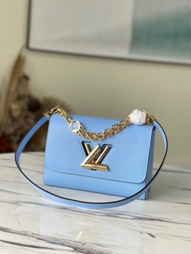 Louis Vuitton Twist MM Epi Leather Bleu Nuage - Women - Handbags M59627