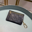 Louis Vuitton Monogram Empreinte Leather Key Pouch Holds M60633 Noir