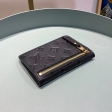 Louis Vuitton Monogram Empreinte Leather Key Pouch Holds M60633 Noir