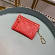Louis Vuitton Monogram Empreinte Leather Key Pouch Holds M60634 Cerise