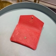 Louis Vuitton Monogram Empreinte Leather Key Pouch Holds M60634 Cerise