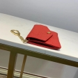 Louis Vuitton Monogram Empreinte Leather Key Pouch Holds M60634 Cerise
