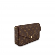 Louis Vuitton Pochette Félicie Designer Clutch Purse + Chain M61276