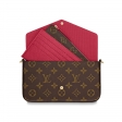 Louis Vuitton Pochette Félicie Designer Clutch Purse + Chain M61276