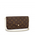 Louis Vuitton Pochette Félicie Designer Clutch Purse + Chain M61276