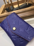 Louis Vuitton Monogram Empreinte Leather Key Pouch Holds M62017 Marine rouge