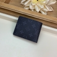 Louis Vuitton Slender Wallet Monogram Eclipse Canvas in Grey - M62294