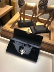 Louis Vuitton Patent Calf Leather Cherrywood Wallet M62558 Noir