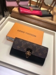Louis Vuitton Patent Calf Leather Cherrywood Wallet M62558 Noir