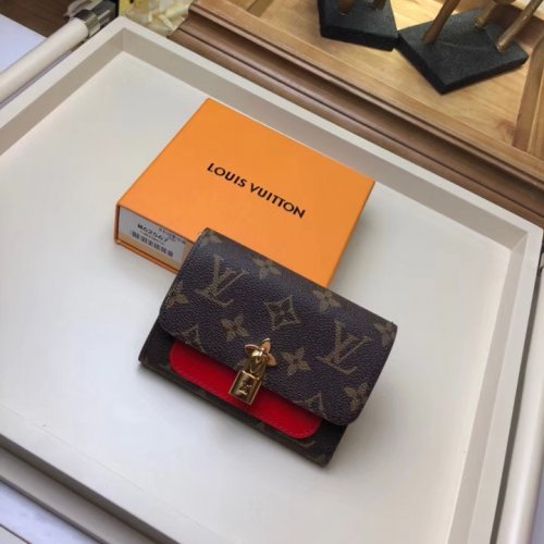 Louis Vuitton Monogram Canvas Flower Compact Wallet M62567 Coquelicot