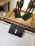 Louis Vuitton Monogram Canvas Flower Compact Wallet M62578 Noir