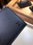 Louis Vuitton Taiga Calf Leather Coin Card Holder M62914 Noir Black