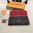 Louis Vuitton Monogram Canvas Emilie Wallet M62941 Rouge