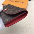 Louis Vuitton Monogram Canvas Emilie Wallet M62941 Rouge