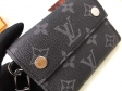 Louis Vuitton Monogram Eclipse Canvas Rivets Chain Wallet M63510