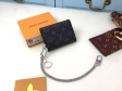 Louis Vuitton Monogram Eclipse Canvas Rivets Chain Wallet M63510
