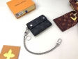 Louis Vuitton Monogram Eclipse Canvas Rivets Chain Wallet M63510