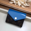 Louis Vuitton Monogram Canvas Zoé Wallet M63881 Bleu Jean Blue