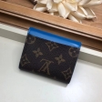 Louis Vuitton Monogram Canvas Zoé Wallet M63881 Bleu Jean Blue