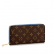 Louis Vuitton Monogram Canvas Iconic Zippy Wallet M63894 Bleu Jean