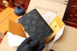 Louis Vuitton Passport Cover Monogram Empreinte Leather in Black - Women - Small Leather Goods M63914