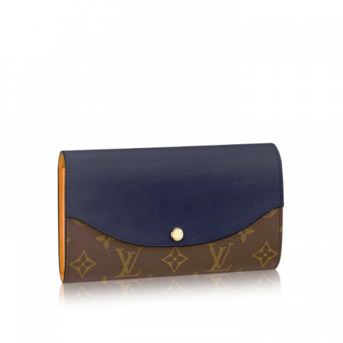 Louis Vuitton Monogram Canvas Sarah Tuileries Wallet M64120 Marine Bordeaux Louis Vuitton Monogram Canvas Sarah Tuileries Wallet M64120 Marine Bordeaux