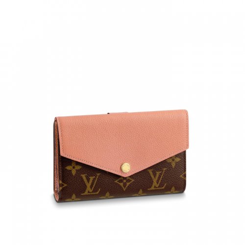 Louis Vuitton Monogram Canvas Pallas Compact Wallet M64355 Peach