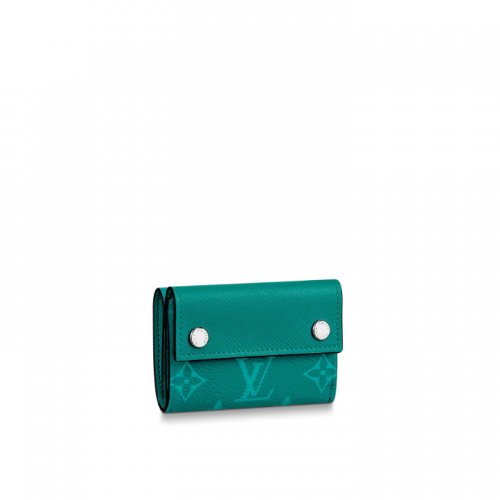 Louis Vuitton Taigarama Discovery Compact Wallet Men M67626 Vert Louis Vuitton Taigarama Discovery Compact Wallet Men M67626 Vert