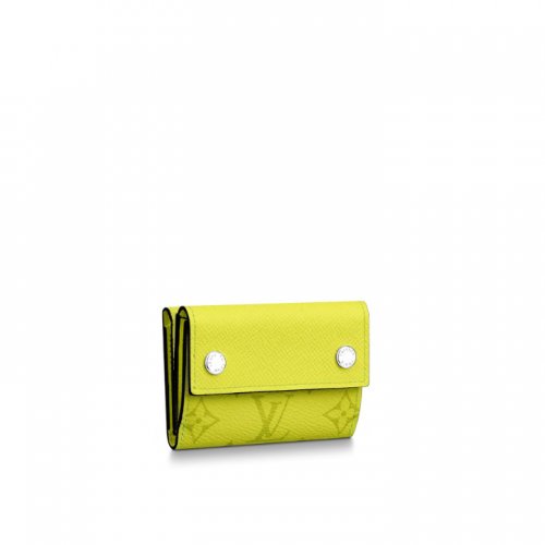 Louis Vuitton Taigarama Discovery Compact Wallet Men M67629 Jaune Louis Vuitton Taigarama Discovery Compact Wallet Men M67629 Jaune