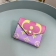 Louis Vuitton Giant Monogram Zoé Wallet M67670 Pink / Lila