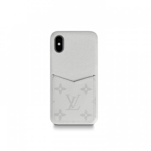 Louis Vuitton Taigarama iPhone XS Bumper M67681 White Silver Louis Vuitton Taigarama iPhone XS Bumper M67681 White Silver