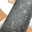 Louis Vuitton Brazza Wallet Taurillon Monogram in Black - Men - Small Leather Goods M69038