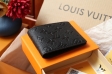 Louis Vuitton Slender Wallet Taurillon Monogram in Black - Men - Small Leather Goods M69075