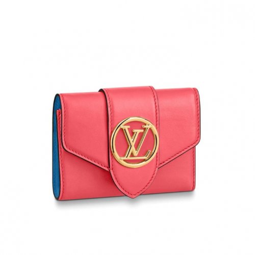 LV Pont 9 Compact Wallet M69177 Rose Dahlia Pink