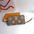 Louis Vuitton Zippy Wallet Bicolor Monogram Empreinte Leather in Grey - Small Leather Goods M69794