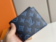 Louis Vuitton Multiple Wallet Monogram Shadow in Blue - Men - Small Leather Goods M80422