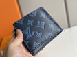 Louis Vuitton Multiple Wallet Monogram Shadow in Blue - Men - Small Leather Goods M80422