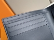 Louis Vuitton Multiple Wallet Monogram Shadow in Blue - Men - Small Leather Goods M80422