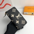 Louis Vuitton Zippy Wallet Bicolor Monogram Empreinte Leather in Black - Small Leather Goods M80481