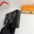 Louis Vuitton Zippy Wallet Bicolor Monogram Empreinte Leather in Black - Small Leather Goods M80481