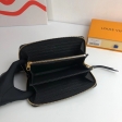 Louis Vuitton Zippy Wallet Bicolor Monogram Empreinte Leather in Black - Small Leather Goods M80481