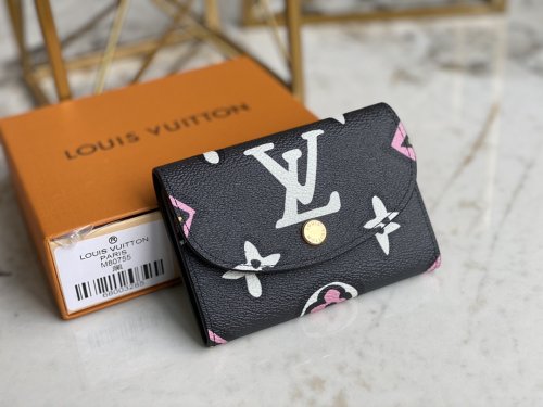 Louis Vuitton Rosalie Coin Purse Autres Toiles Monogram in Black - Small Leather Goods M80755