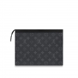 Louis Vuitton Pochette Voyage MM Monogram Eclipse Canvas in Red - Art Of Living - Trunks and Travel M80914