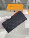 Louis Vuitton Brazza Wallet Monogram Eclipse Canvas in Red - Men - Small Leather Goods M80931