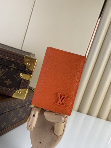 Louis Vuitton Pocket Organizer LV AEROGRAM in Orange - Men - Small Leather Goods M81028