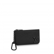 Louis Vuitton Key Pouch LV AEROGRAM in Black - Men - Small Leather Goods M81031