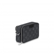 Louis Vuitton Alpha Wearable Wallet Monogram Eclipse Canvas in Grey - Men - Bags M81260