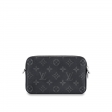 Louis Vuitton Alpha Wearable Wallet Monogram Eclipse Canvas in Grey - Men - Bags M81260